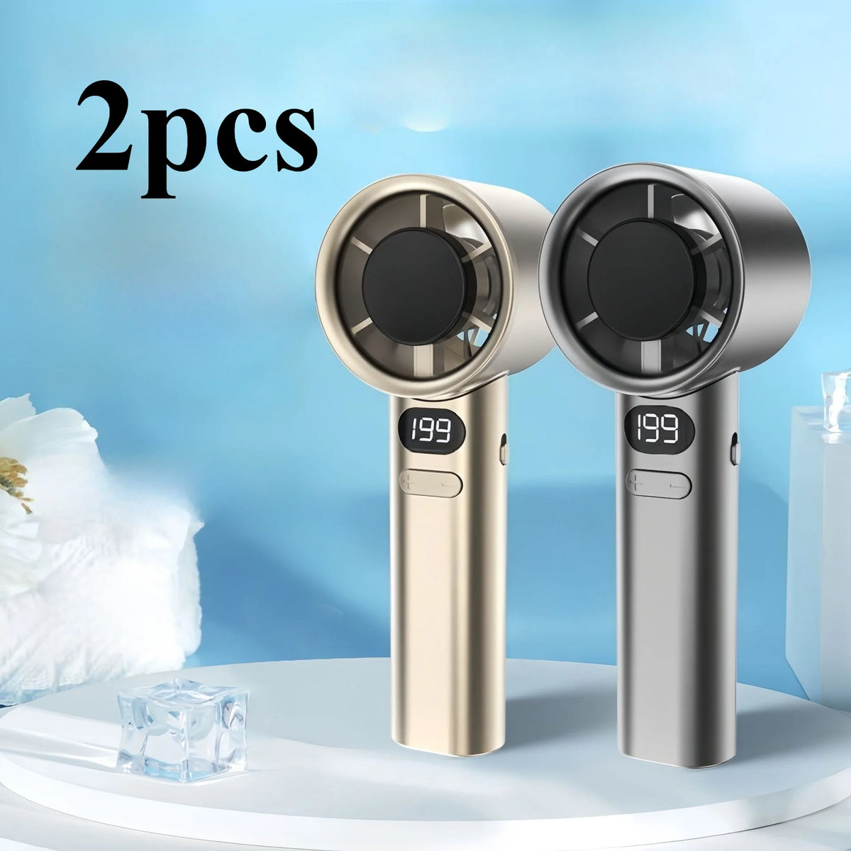 USB Charging Handheld Mini Plastic Fan for Portable Summer Cooling