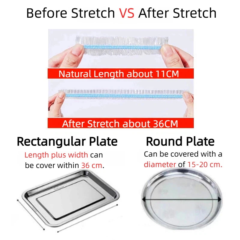 Colorful Elastic Disposable Food Covers
