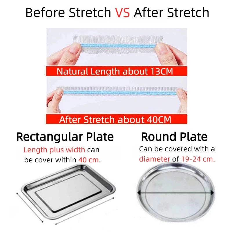 Colorful Elastic Disposable Food Covers