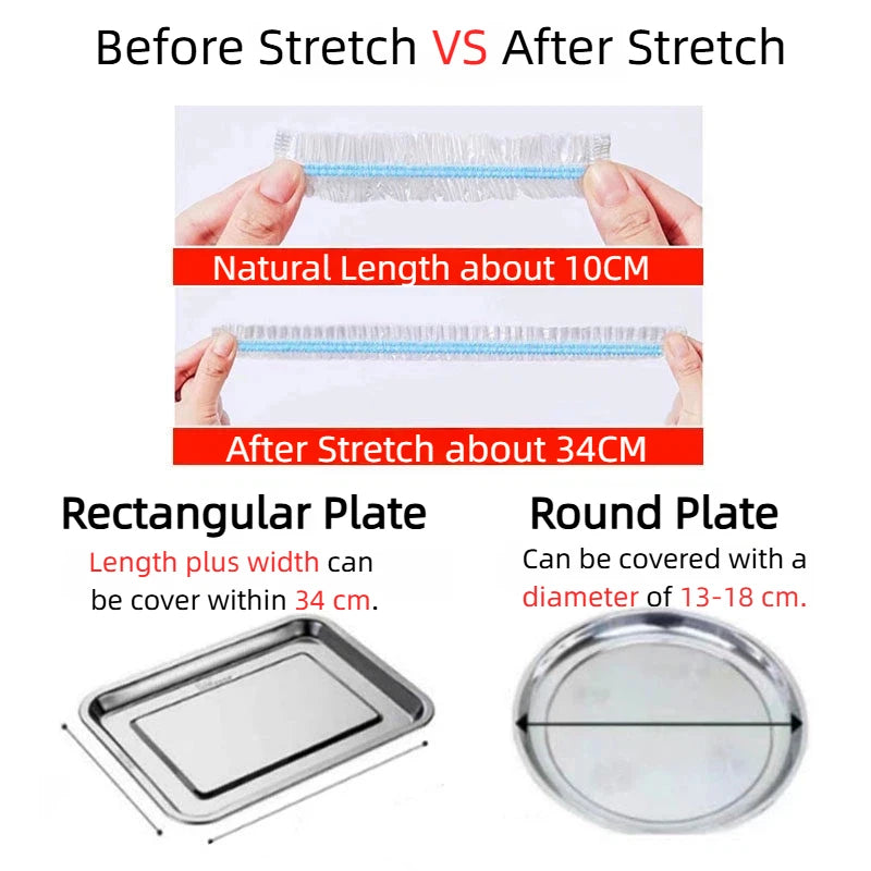 Colorful Elastic Disposable Food Covers