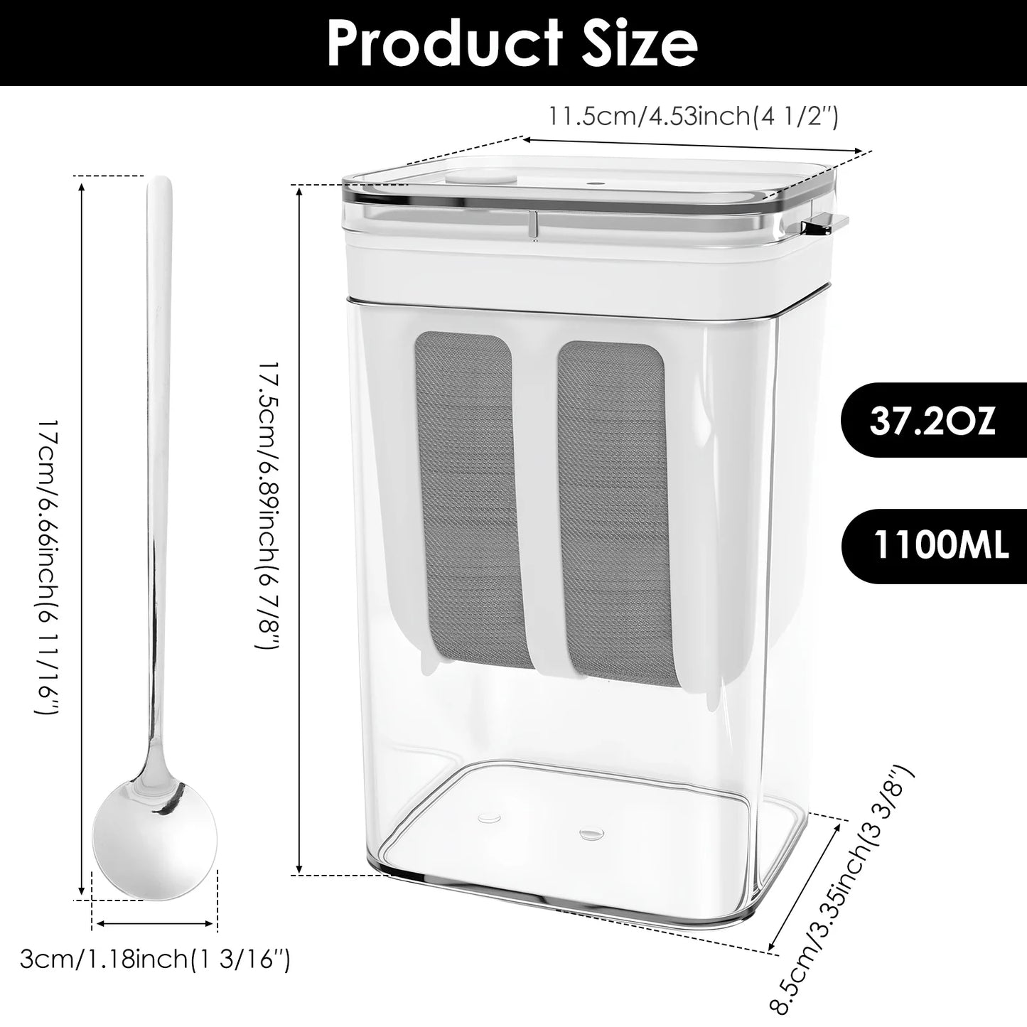 Yogurt Filter Food Strainer 1100ML Yogurt Machine Filter Screen