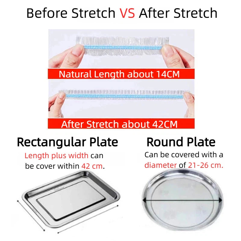 Colorful Elastic Disposable Food Covers