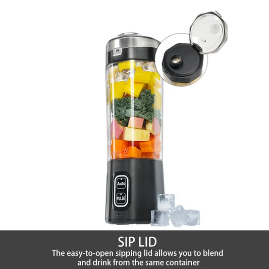700ml USB Rechargeable 6-Blade Portable Blender